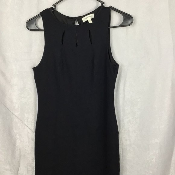 Monteau Los Angeles Sleeveless Mini Dress Keyhole Back/Front Black Medium - Picture 6 of 8